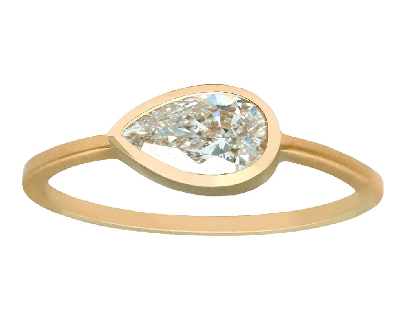 Jewelry Sale Bonanza – Grab Your Sparkle Now 0.75ct Pear Brilliant-cut White Diamond Bezel Ring Jewelry Sale Bonanza – Grab Your Sparkle Now 0.75ct Pear Brilliant-cut White Diamond Bezel Ring