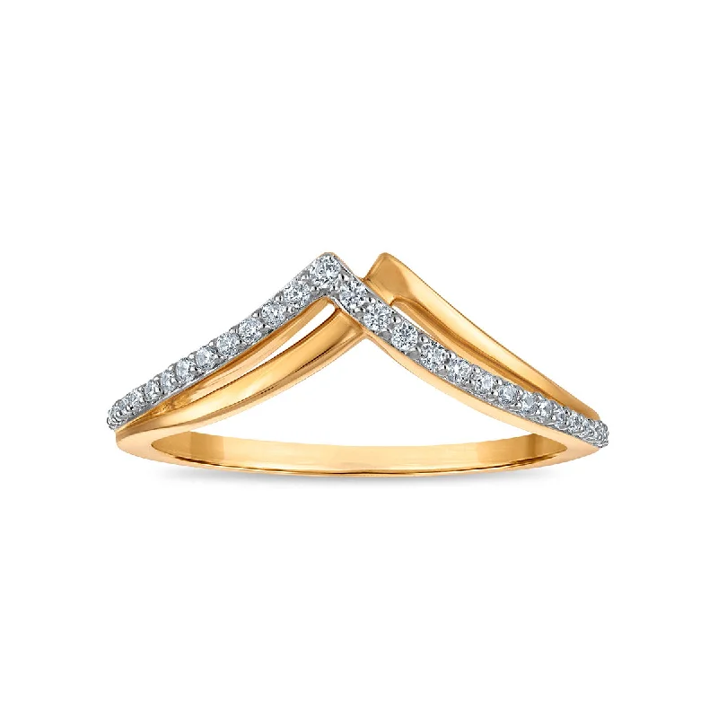 Best Jewelry Deals – Shop Premium Pieces At Great Prices 1/8 CTW Diamond Double Chevron Fashion Ring in 10KT Yellow Gold Best Jewelry Deals – Shop Premium Pieces At Great Prices 1/8 CTW Diamond Double Chevron Fashion Ring in 10KT Yellow Gold