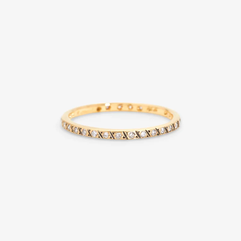 Affordable Glamour – Premium Jewelry For Less R8902W | 1.6mm Diagonal Antiqued Diamond Band Affordable Glamour – Premium Jewelry For Less R8902W | 1.6mm Diagonal Antiqued Diamond Band