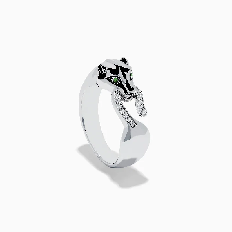 Dazzle With Discounts – Shop Jewelry On Sale 925 Sterling Silver Tsavorite and Diamond Panther Ring Dazzle With Discounts – Shop Jewelry On Sale 925 Sterling Silver Tsavorite and Diamond Panther Ring
