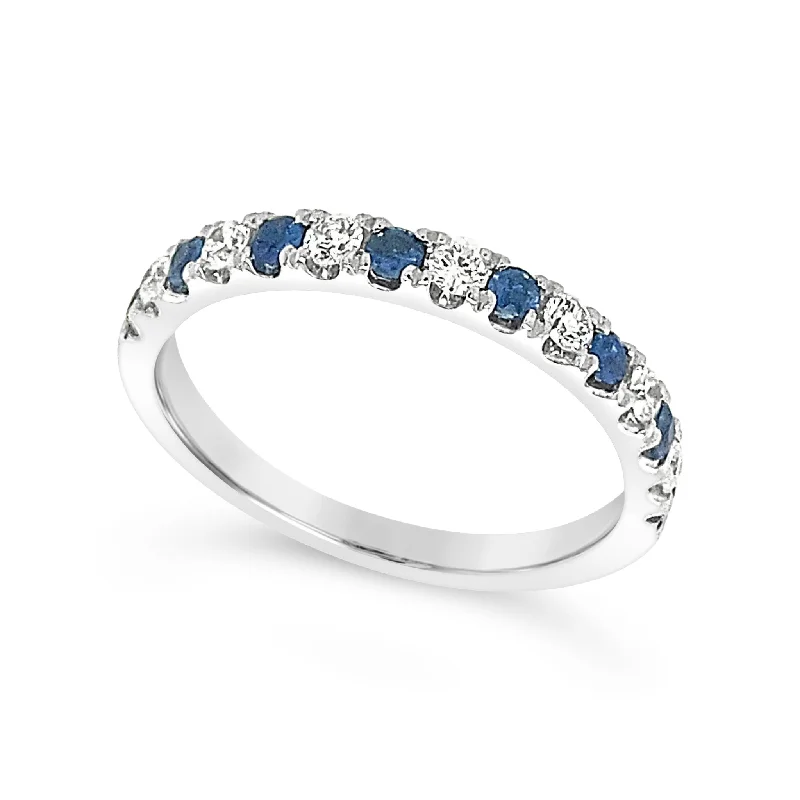 Luxury Jewelry Without The Luxury Price Tag Alternating Sapphire and Diamond Ring
