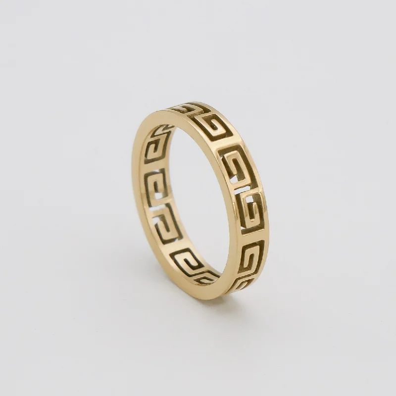 Premium Jewelry Now Available At Special Discounts Aria Greek Meander Ring