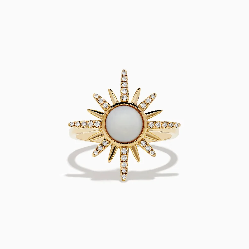 Special Sale On Handcrafted Jewelry – Shop Today Aurora 14K Yellow Gold Opal and Diamond Sunburst Ring Special Sale On Handcrafted Jewelry – Shop Today Aurora 14K Yellow Gold Opal and Diamond Sunburst Ring