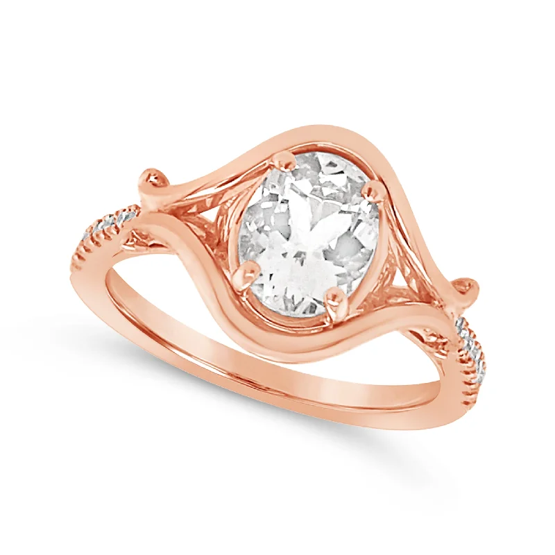 Trending Jewelry Now At Unbeatable Prices Bezel Set Oval Morganite and Diamond Ring Trending Jewelry Now At Unbeatable Prices Bezel Set Oval Morganite and Diamond Ring