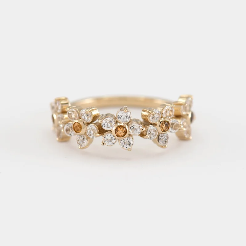 Eco-Friendly Sustainable Jewelry For Conscious Buyers Camille White Topaz and Citrine Band Eco-Friendly Sustainable Jewelry For Conscious Buyers Camille White Topaz and Citrine Band