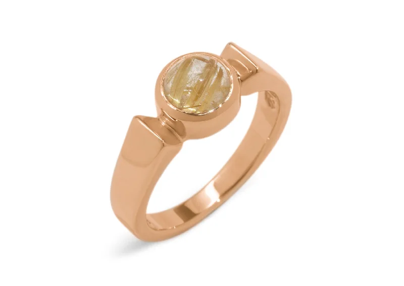 Grab Exquisite Jewelry At The Lowest Prices Classic Round Cabochon Gemstone Ring, Red Gold Grab Exquisite Jewelry At The Lowest Prices Classic Round Cabochon Gemstone Ring, Red Gold