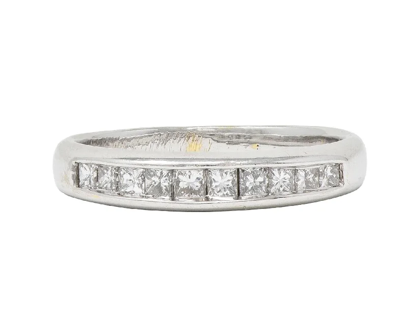 Flash Sale On Exquisite Jewelry – Don't Miss Out Contemporary 0.45 CTW Diamond 18 Karat White Gold Channel Band Ring Flash Sale On Exquisite Jewelry – Don't Miss Out Contemporary 0.45 CTW Diamond 18 Karat White Gold Channel Band Ring