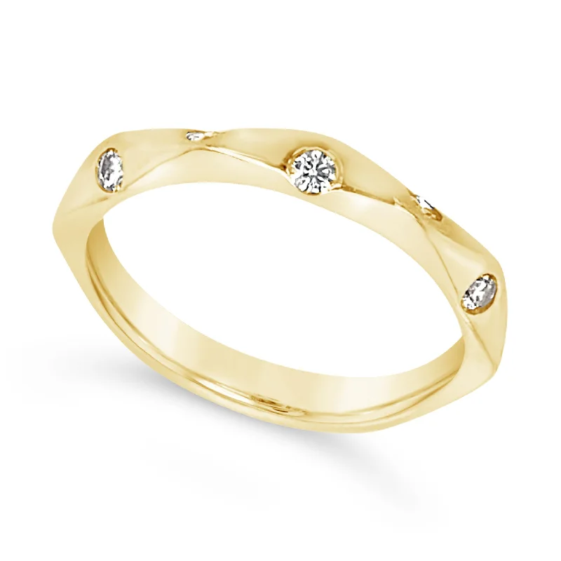 Bold And Beautiful Jewelry Now At Irresistible Prices Contemporary Design Bezel Set Diamond Ring - .17 carat t.w. Bold And Beautiful Jewelry Now At Irresistible Prices Contemporary Design Bezel Set Diamond Ring - .17 carat t.w.