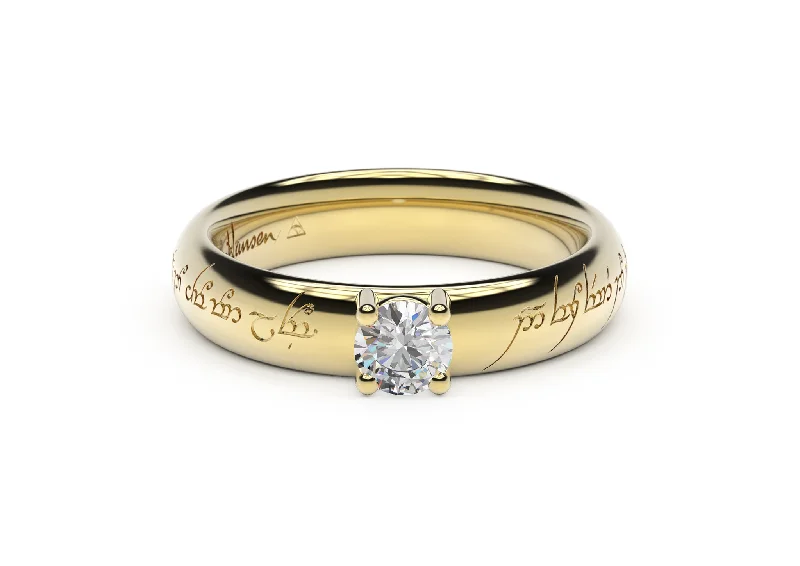 Limited-Time Jewelry Sale – Don't Miss These Deals Contemporary Elvish Engagement Ring, Yellow Gold Limited-Time Jewelry Sale – Don't Miss These Deals Contemporary Elvish Engagement Ring, Yellow Gold