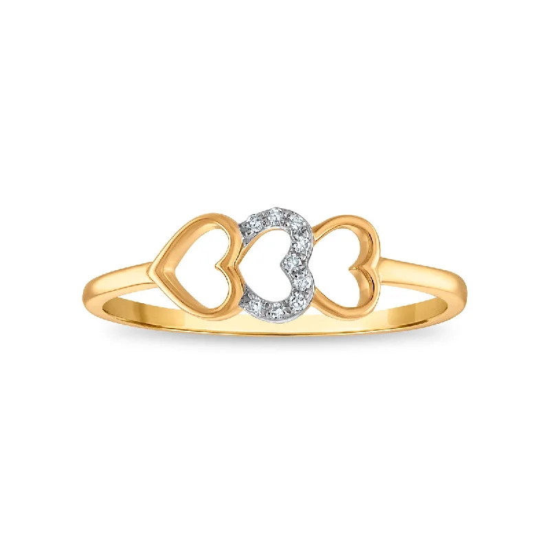 Luxury Jewelry Now At Special Promotional Rates Diamond Accent Heart Ring in 10KT Yellow Gold Luxury Jewelry Now At Special Promotional Rates Diamond Accent Heart Ring in 10KT Yellow Gold