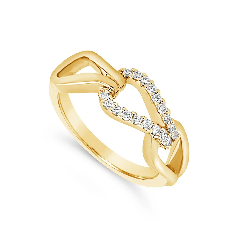 High-Quality Gemstone Jewelry For Special Occasions Diamond Accented Link Design Ring High-Quality Gemstone Jewelry For Special Occasions Diamond Accented Link Design Ring