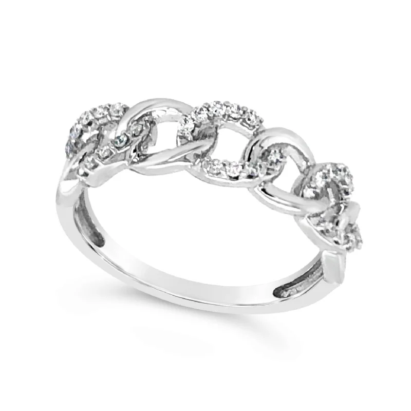 Your Perfect Accessory Now At The Best Price Open Link Design Diamond Ring