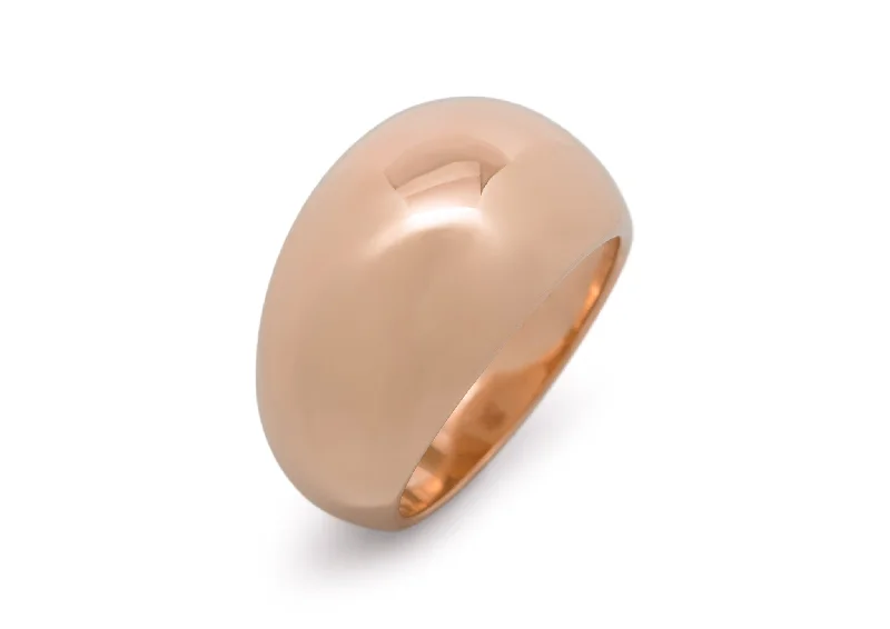 Personalized Jewelry At Special Discount Rates JW18 Dome Ring, Red Gold
