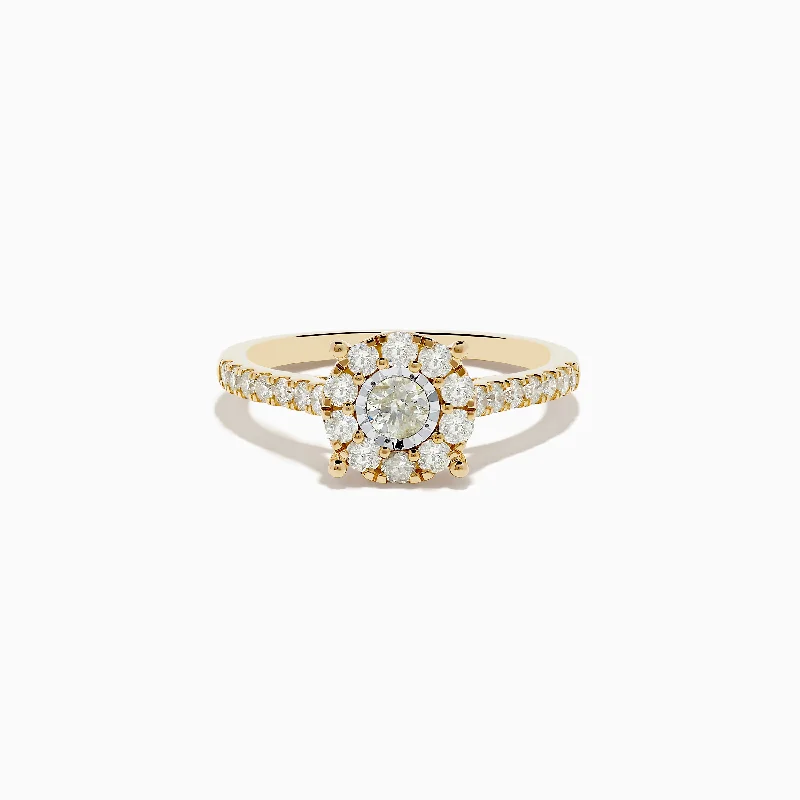 Bestselling Jewelry At Special Promotional Rates Duo 14K Yellow and White Gold Diamond Cluster Ring 0.73 TCW Bestselling Jewelry At Special Promotional Rates Duo 14K Yellow and White Gold Diamond Cluster Ring 0.73 TCW
