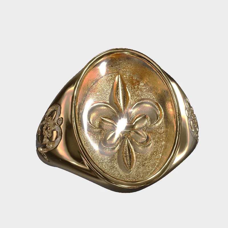 Unique Jewelry For Less – Shop The Sale Now Fleur de Lis - Gold Ring