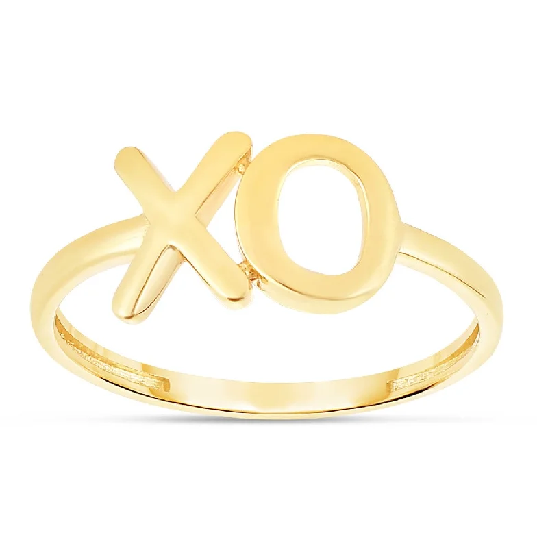 Shop Fine Jewelry With Exclusive Savings Hug & Kiss Ring in 14K Yellow Gold