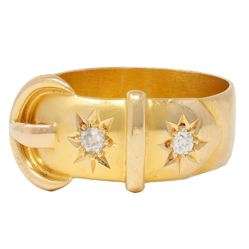 Get The Best Deals On Timeless Jewelry Pieces Late Victorian Old Mine Diamond 18 Karat Yellow Gold Antique Buckle Band Ring Get The Best Deals On Timeless Jewelry Pieces Late Victorian Old Mine Diamond 18 Karat Yellow Gold Antique Buckle Band Ring