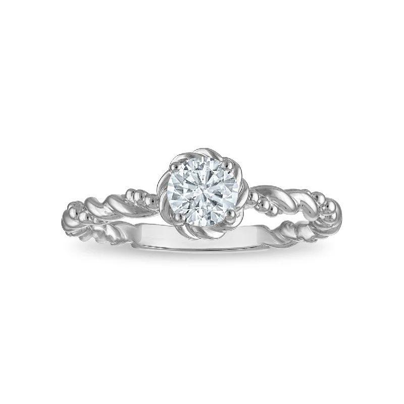 Get Your Favorite Jewelry At The Best Price LoveSong EcoLove 1/2 CTW Lab Grown Diamond Promise Ring in Rhodium Plated Sterling Silver Get Your Favorite Jewelry At The Best Price LoveSong EcoLove 1/2 CTW Lab Grown Diamond Promise Ring in Rhodium Plated Sterling Silver