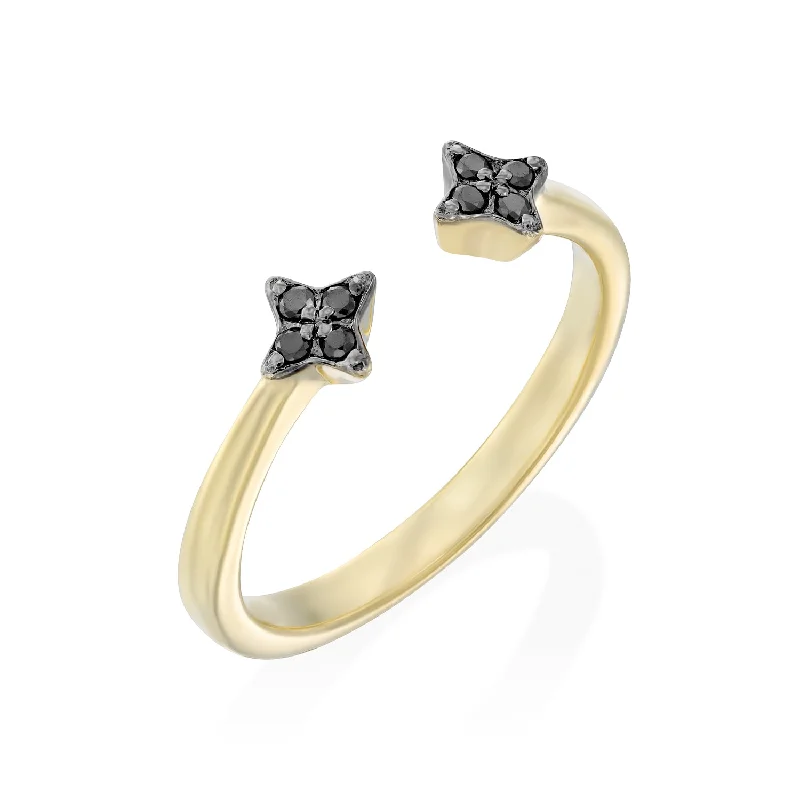 Exclusive Jewelry Sale – Limited-Time Discounts Mercury Ring with Black Diamonds