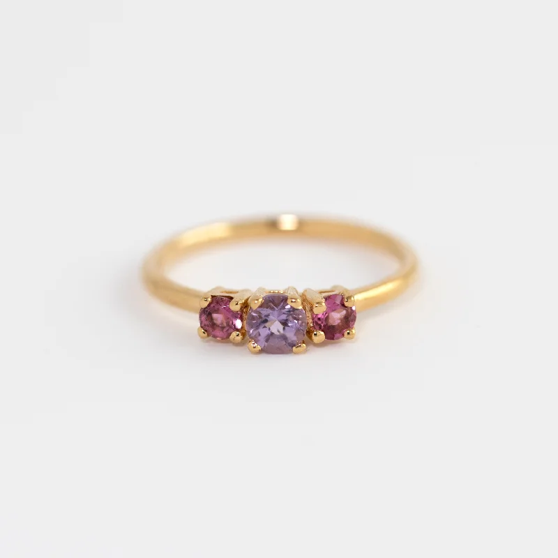 Shop Dazzling Jewelry At The Best Prices Neve Amethyst and Pink Tourmaline Band