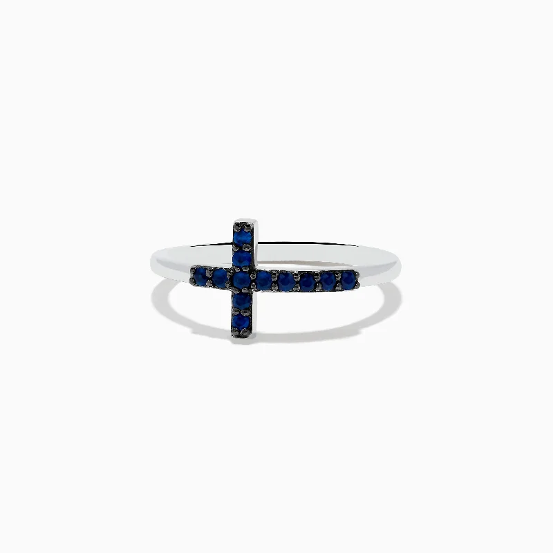 Best Jewelry Sale – Shop Exclusive Designs Now Novelty 14K White Gold Sapphire Cross Ring Best Jewelry Sale – Shop Exclusive Designs Now Novelty 14K White Gold Sapphire Cross Ring