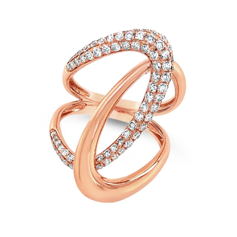 Gorgeous Jewelry, Limited-Time Savings Open Double Crossover Design Contemporary Ring Gorgeous Jewelry, Limited-Time Savings Open Double Crossover Design Contemporary Ring