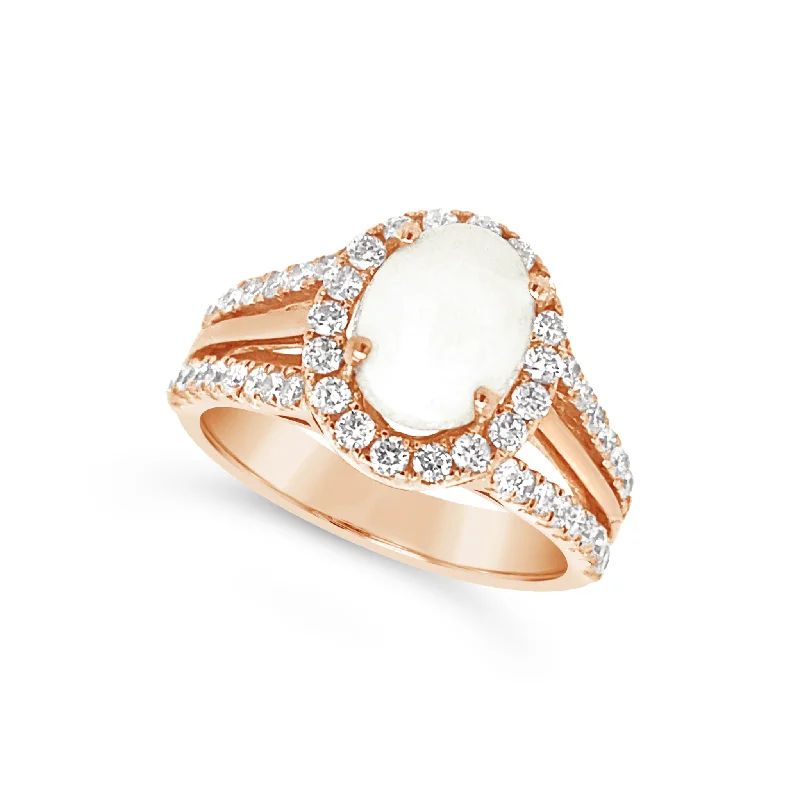 Luxury Meets Affordability – Jewelry Sale Now Live Oval Opal and Diamond Halo Ring Luxury Meets Affordability – Jewelry Sale Now Live Oval Opal and Diamond Halo Ring