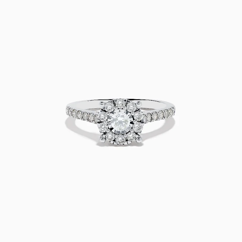 Affordable Luxury Jewelry For Every Occasion Bouquet 14K White Gold Diamond Cluster Ring 0.73 TCW Affordable Luxury Jewelry For Every Occasion Bouquet 14K White Gold Diamond Cluster Ring 0.73 TCW