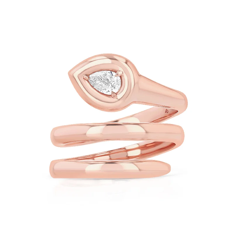 Trending Jewelry Now Available At Exclusive Prices Pear Coil Ring