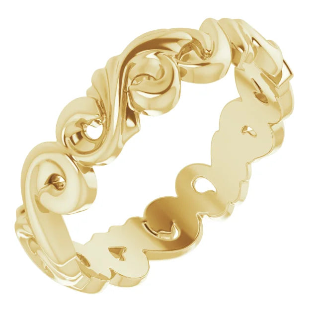 Breathtaking Jewelry At Limited-Time Savings Engraved Gold Band