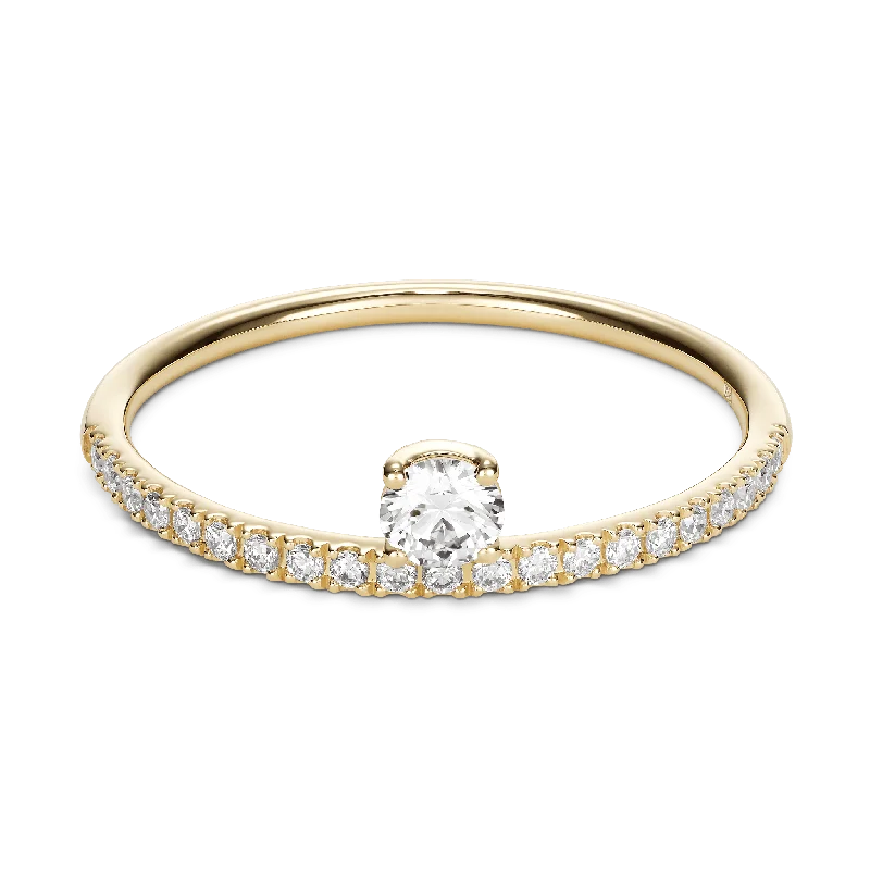 Unmissable Deals On Handmade Jewelry Collections The Floating Solitaire Pavé Ring