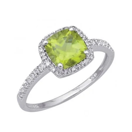 Grab Your Dream Jewelry At The Lowest Prices Peridot and Diamond Ring