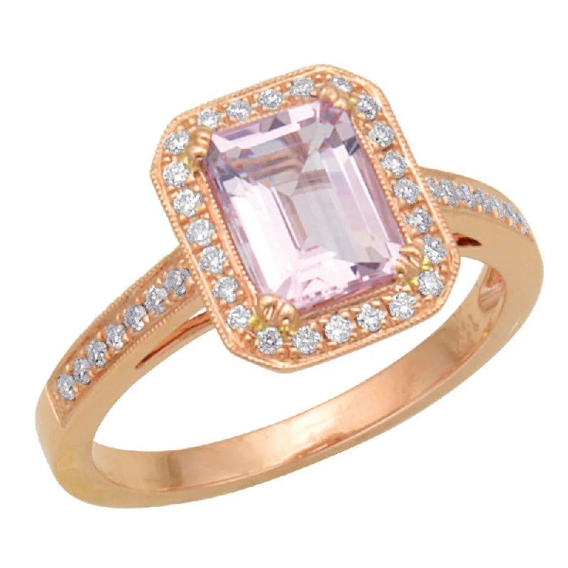 Exclusive Online Discounts On Stylish Jewelry Morganite and Diamond Ring