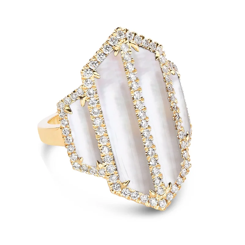 High-End Sparkle, Low-End Prices – Jewelry Sale Live Mother of Pearl and Diamond Ring High-End Sparkle, Low-End Prices – Jewelry Sale Live Mother of Pearl and Diamond Ring