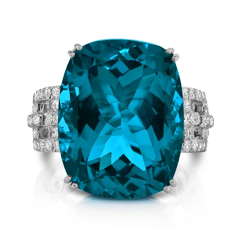 Modern Jewelry At Exclusive Discounts – Shop Today London Blue Topaz and Diamond Ring Modern Jewelry At Exclusive Discounts – Shop Today London Blue Topaz and Diamond Ring