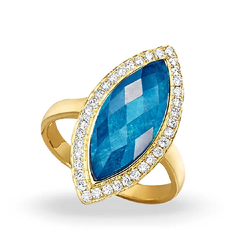 Huge Savings On Timeless Jewelry Collections Apatite and Diamond Ring