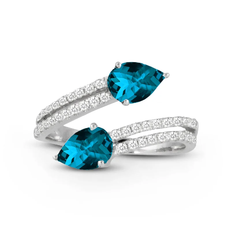 Unmissable Discounts On Timeless Jewelry Pieces London Blue Topaz and Diamond Ring