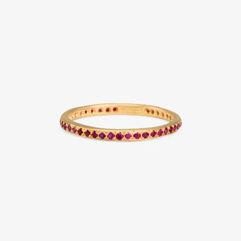 Luxury Jewelry At Unbeatable Discounts R0206R | Ruby Eternity Band