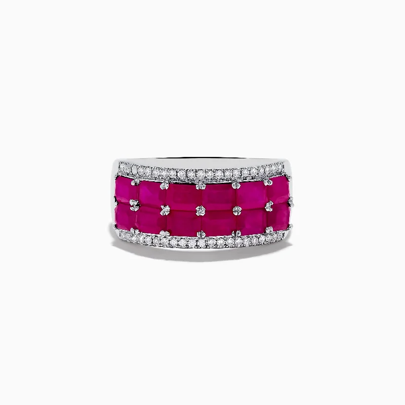 Exclusive Jewelry Bundles At Discounted Prices Ruby Royale 14K White Gold Emerald Cut Double Row Ruby Band Exclusive Jewelry Bundles At Discounted Prices Ruby Royale 14K White Gold Emerald Cut Double Row Ruby Band