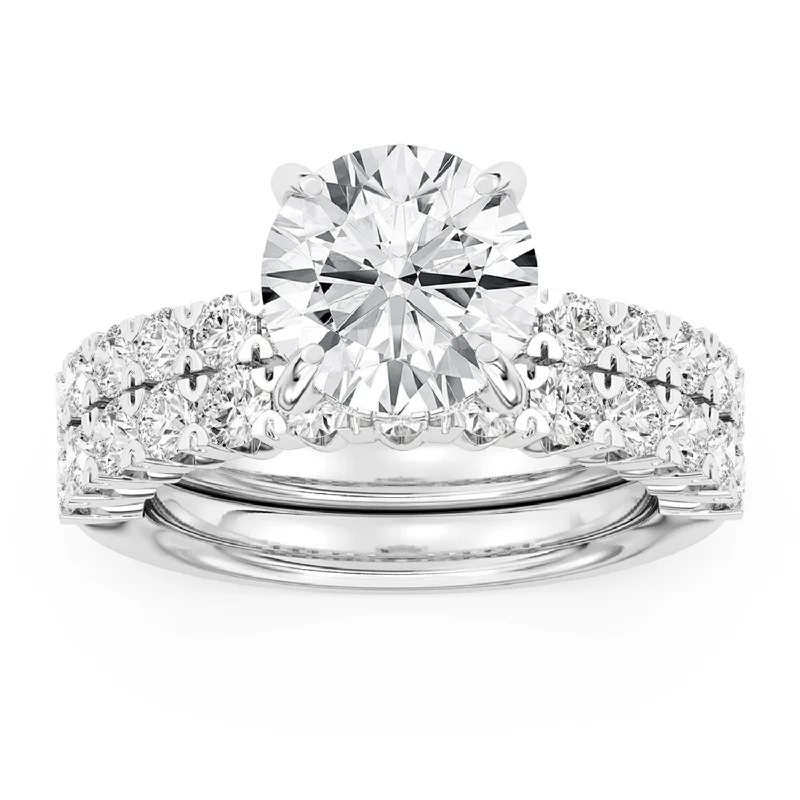 Exclusive Jewelry Offers – Sparkle For Less Signature EcoLove Diamond Dreams 4-3/4 CTW 100 Facet Centurion Diamond Bridal Set in Platinum Exclusive Jewelry Offers – Sparkle For Less Signature EcoLove Diamond Dreams 4-3/4 CTW 100 Facet Centurion Diamond Bridal Set in Platinum