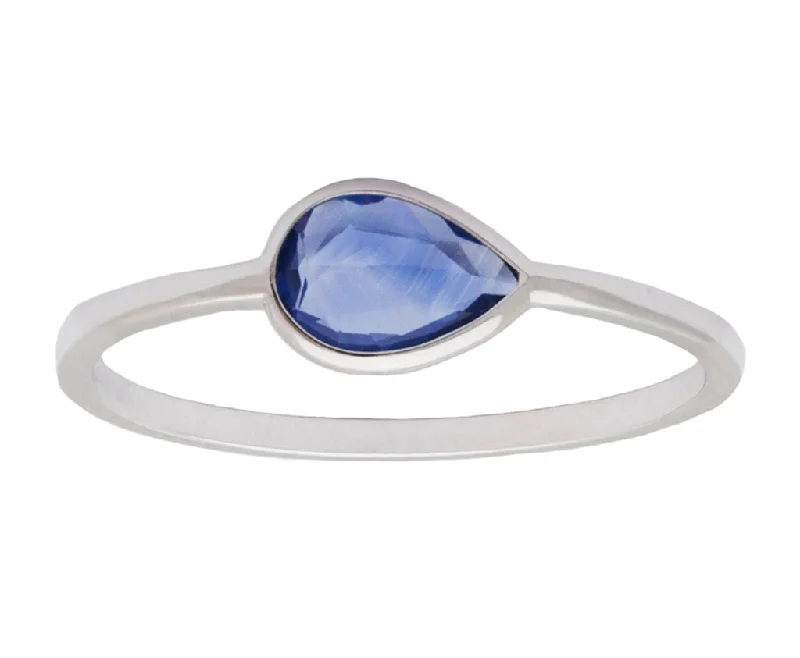 Fashion-Forward Jewelry At Incredible Prices 0.50ct Rose cut Sapphire Pear & White Gold Ring Fashion-Forward Jewelry At Incredible Prices 0.50ct Rose cut Sapphire Pear & White Gold Ring