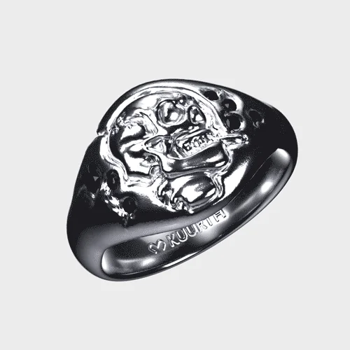 Affordable Luxury Jewelry For Every Occasion Skull of a Skeleton with Burning Cigarette - Ring BE Affordable Luxury Jewelry For Every Occasion Skull of a Skeleton with Burning Cigarette - Ring BE