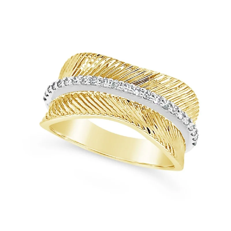 Once-A-Year Jewelry Deals – Shop Before They’Re Gone Textured Gold Ring with Center Diamond Detail Once-A-Year Jewelry Deals – Shop Before They’Re Gone Textured Gold Ring with Center Diamond Detail