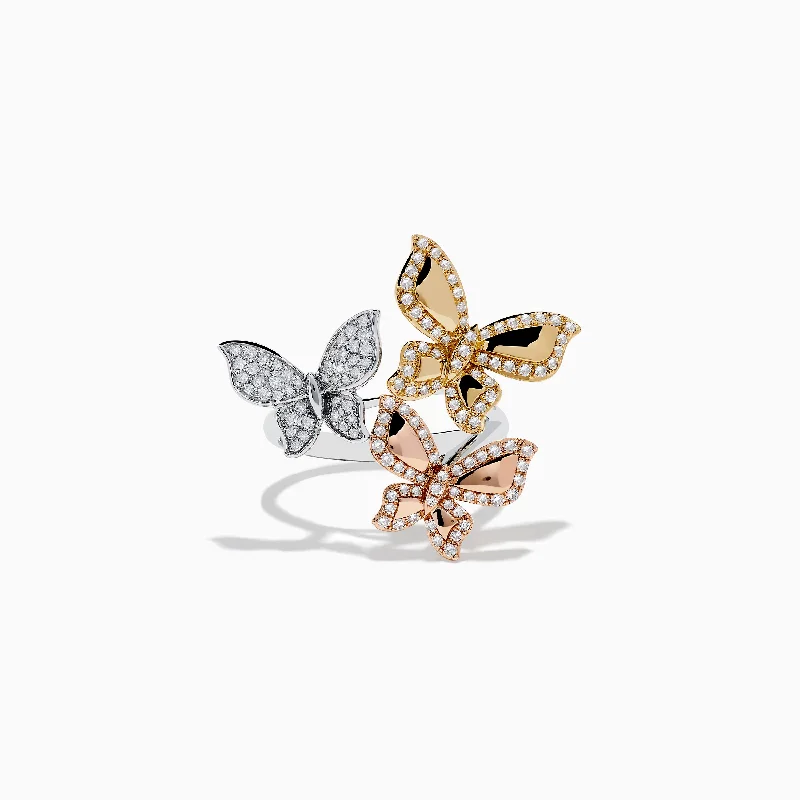 Save On Luxury Jewelry Pieces – Limited-Time Offers Trio 14K White, Pink and Yellow Gold Diamond Butterfly Ring Save On Luxury Jewelry Pieces – Limited-Time Offers Trio 14K White, Pink and Yellow Gold Diamond Butterfly Ring