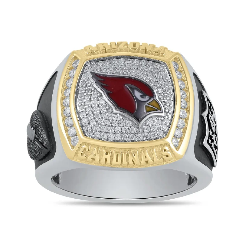 Exclusive Jewelry Sale – Shine For Less True Fans Fine Jewelry Arizona Cardinals 1/2 CTW Diamond Ring in Sterling Silver Exclusive Jewelry Sale – Shine For Less True Fans Fine Jewelry Arizona Cardinals 1/2 CTW Diamond Ring in Sterling Silver
