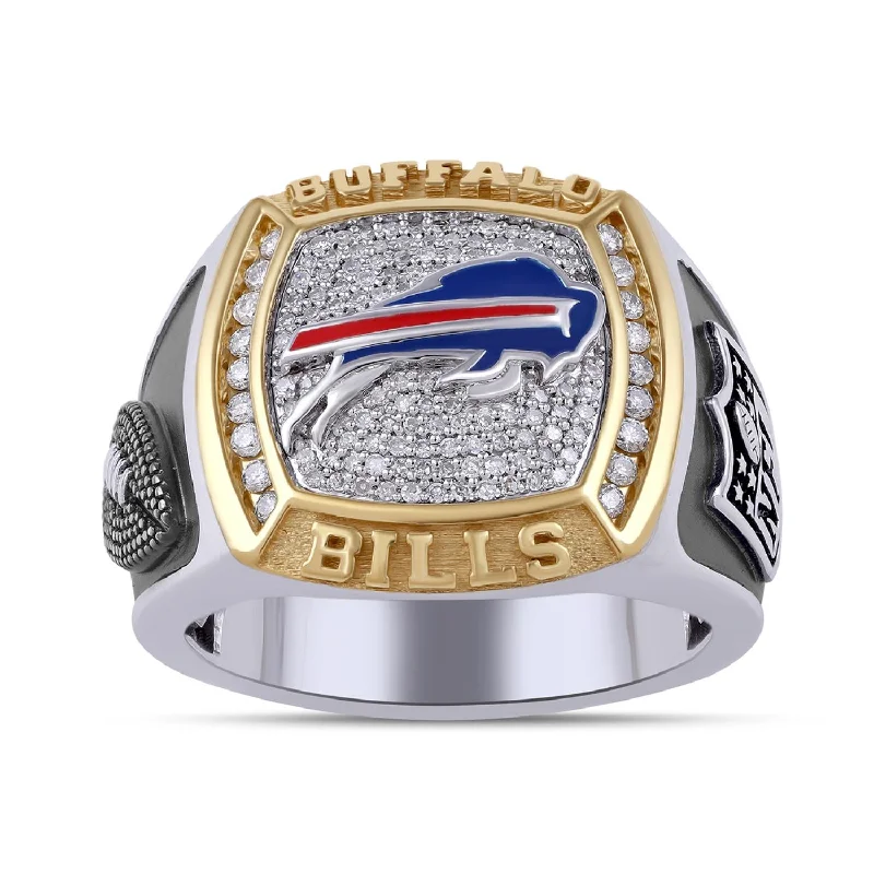 Jewelry Clearance Sale – Final Reductions True Fans Fine Jewelry Buffalo Bills 3/8 CTW Diamond Ring in Sterling Silver Jewelry Clearance Sale – Final Reductions True Fans Fine Jewelry Buffalo Bills 3/8 CTW Diamond Ring in Sterling Silver