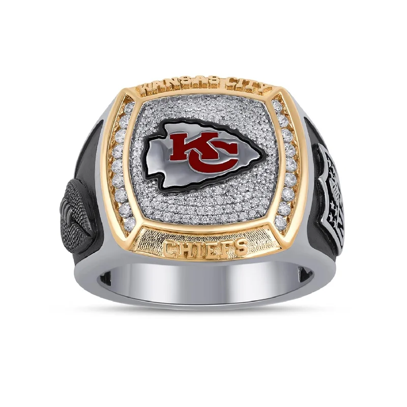 Stunning Jewelry Pieces At The Lowest Prices Ever True Fans Fine Jewelry Kansas City Chiefs 1/2 CTW Diamond Ring in Sterling Silver Stunning Jewelry Pieces At The Lowest Prices Ever True Fans Fine Jewelry Kansas City Chiefs 1/2 CTW Diamond Ring in Sterling Silver