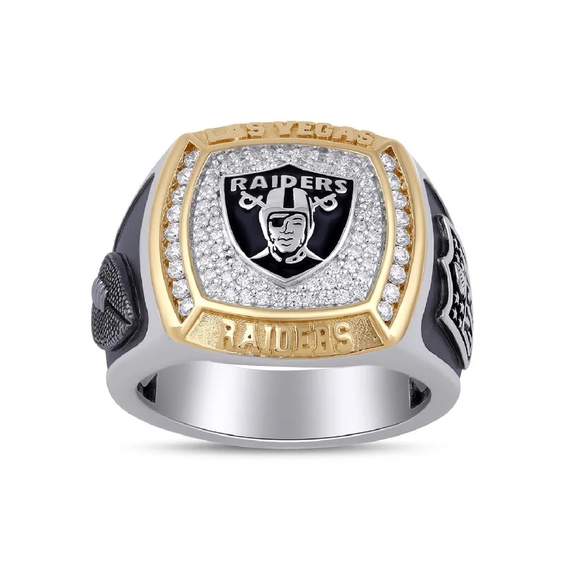 Flash Sale On Elegant Jewelry – Don't Miss Out True Fans Fine Jewelry Las Vegas Raiders 1/2 CTW Diamond Ring in Sterling Silver Flash Sale On Elegant Jewelry – Don't Miss Out True Fans Fine Jewelry Las Vegas Raiders 1/2 CTW Diamond Ring in Sterling Silver