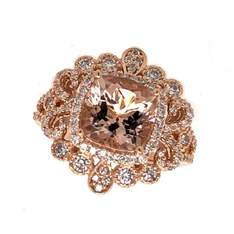 Jewelry Flash Sale – Stylish Designs At Unbeatable Rates Vintage Style Morganite and Diamond Ring Jewelry Flash Sale – Stylish Designs At Unbeatable Rates Vintage Style Morganite and Diamond Ring