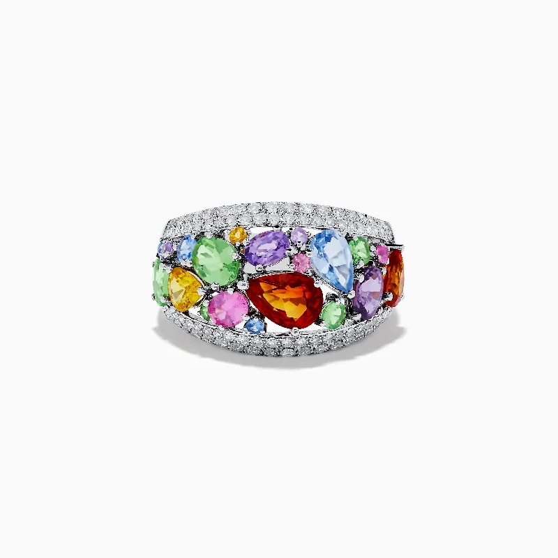 The Biggest Jewelry Sale Of The Year Is Here Watercolors 14K White Gold Multi Sapphire and Diamond Ring The Biggest Jewelry Sale Of The Year Is Here Watercolors 14K White Gold Multi Sapphire and Diamond Ring